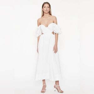 Bardot White Midi Dress